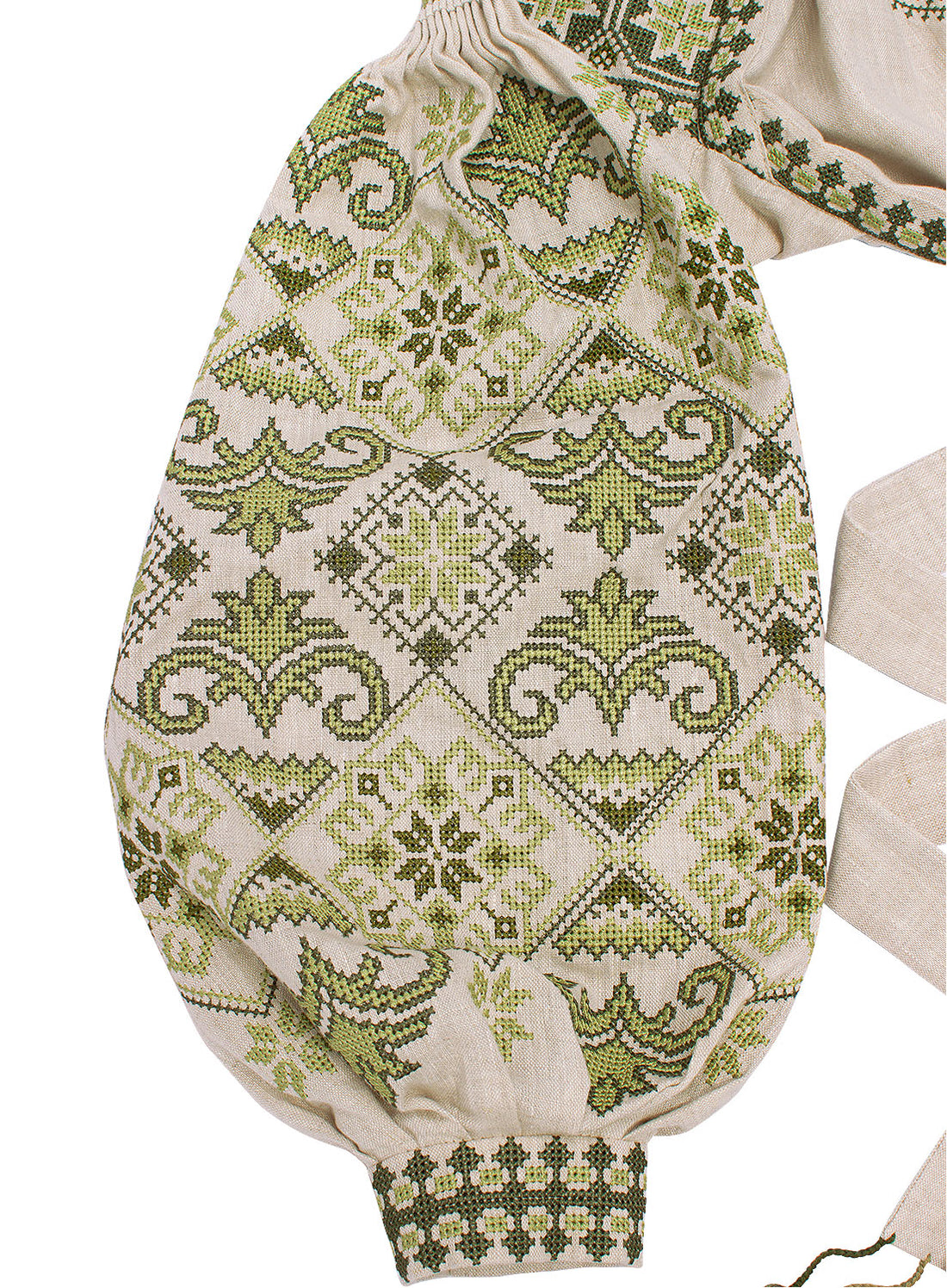 Linen Short Dress “Spring Beauty” With Wedges Of Unbleached Linen