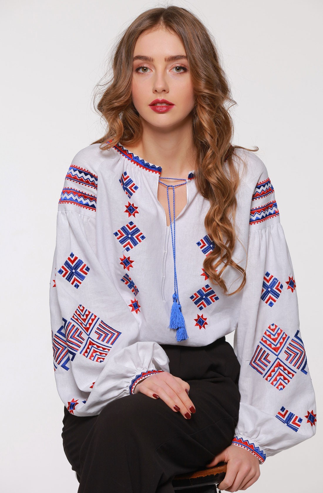 2KOLYORY Embroidered Dress and Embroidered Shirt: A Mother-Daughter Set - Ornament Store