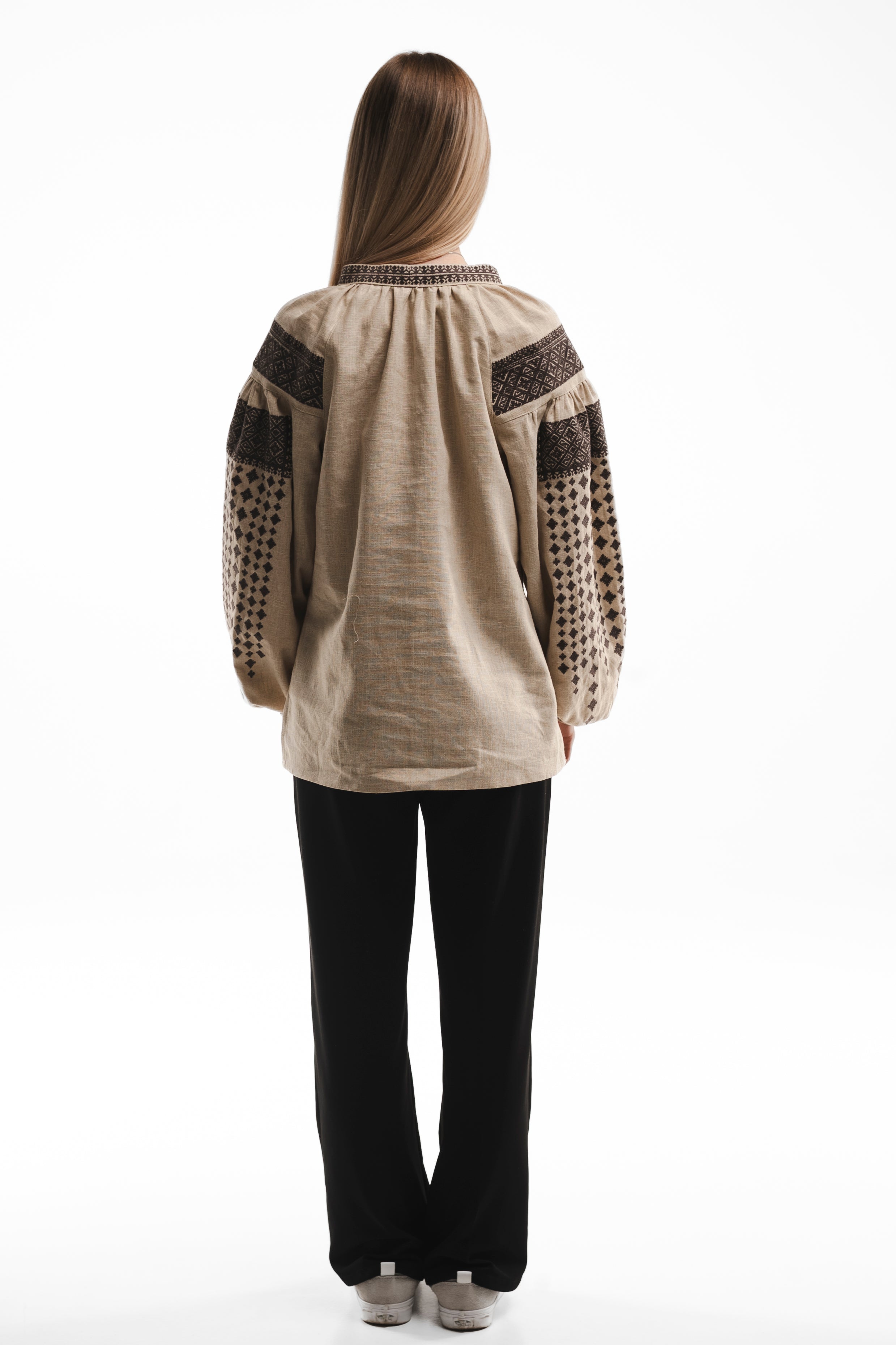 Gray Embroidery With Tomashpil Ornament
