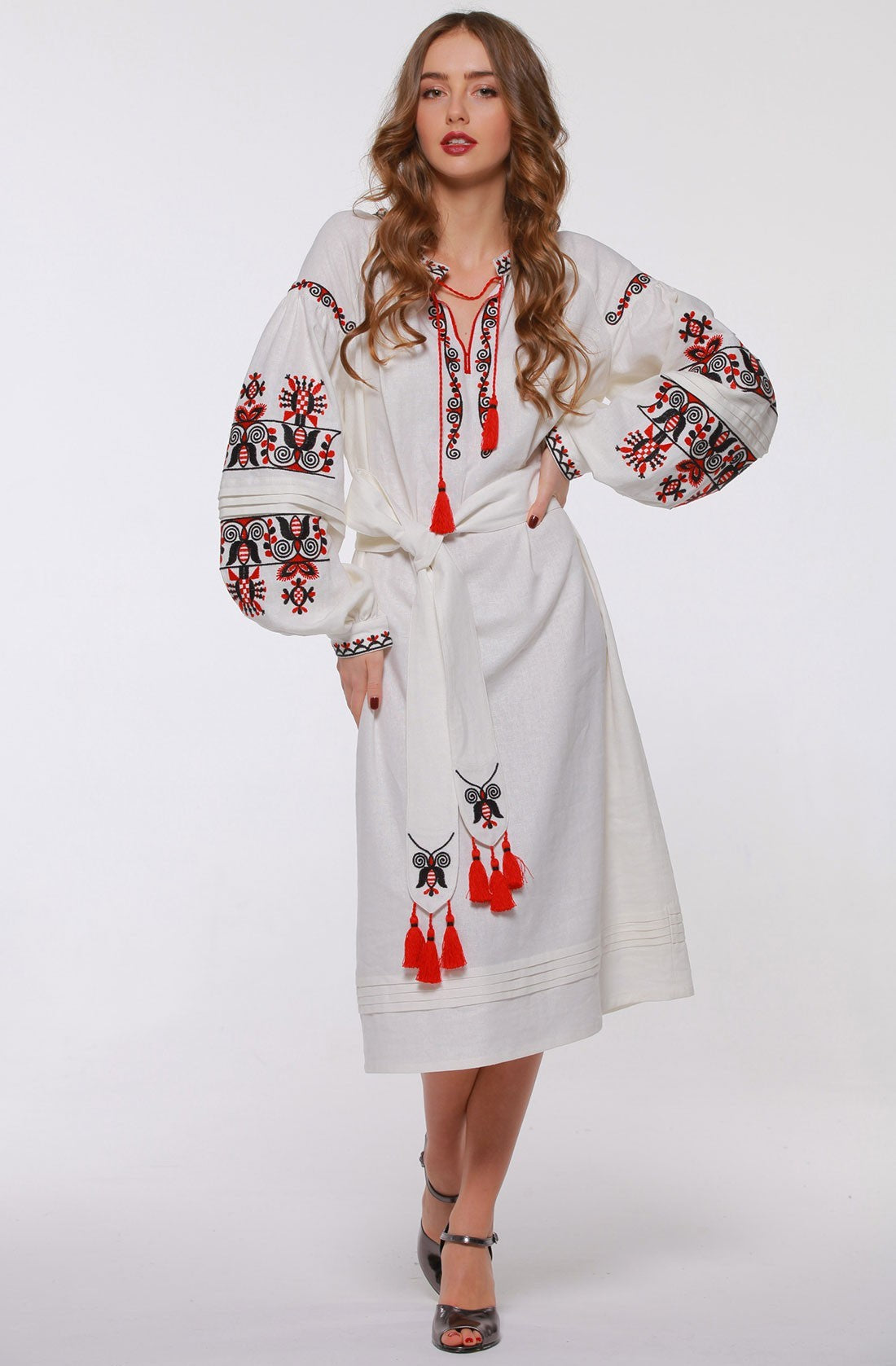 2KOLYORY Stylish Mother-Daughter Embroidery Dresses: Bereginia Collection - Ornament Store