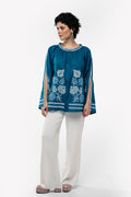 Boho Style Embroidery Turquoise 