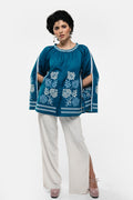 Boho Style Embroidery Turquoise 