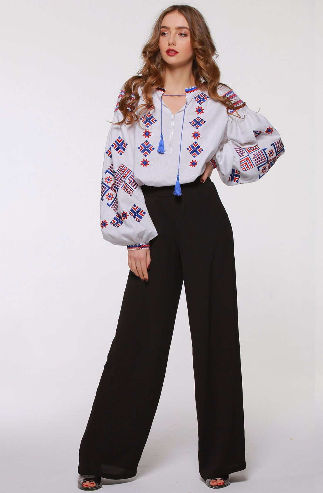 2KOLYORY Embroidered Dress and Embroidered Shirt: A Mother-Daughter Set - Ornament Store