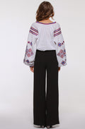 2KOLYORY Embroidered Dress and Embroidered Shirt: A Mother-Daughter Set - Ornament Store