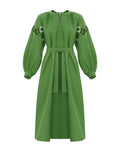 Ethnic Dress With Flower Motif Ornament