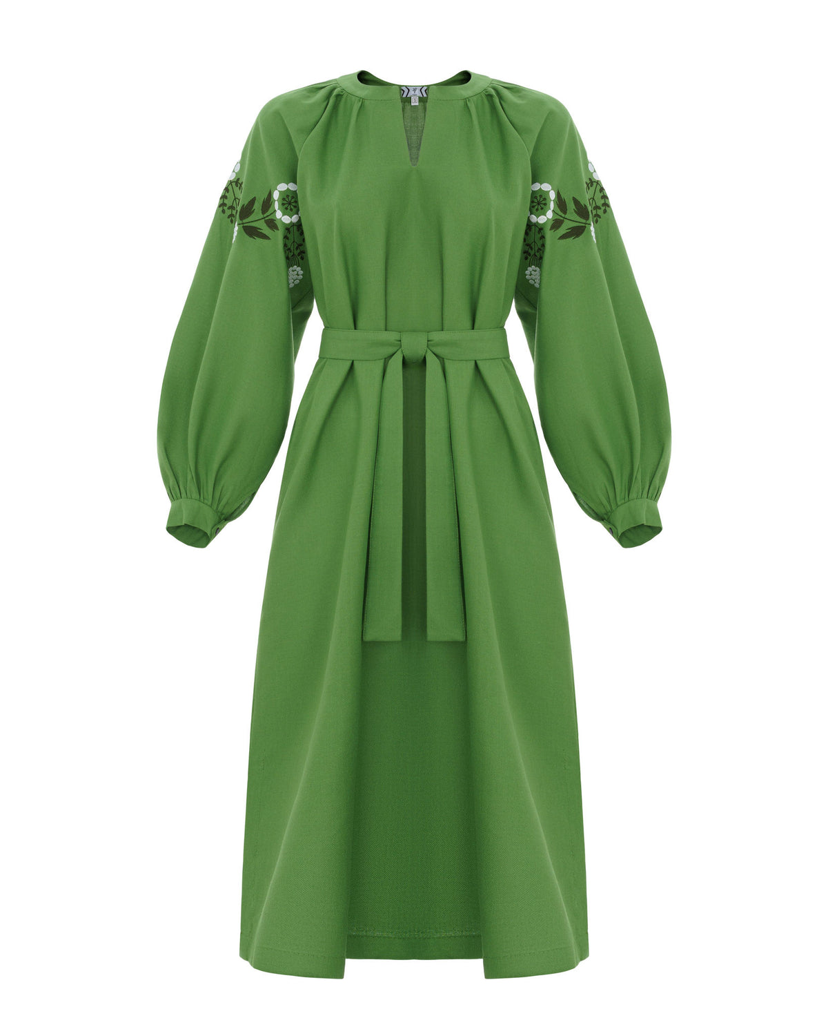 Ethnic Dress With Flower Motif Ornament