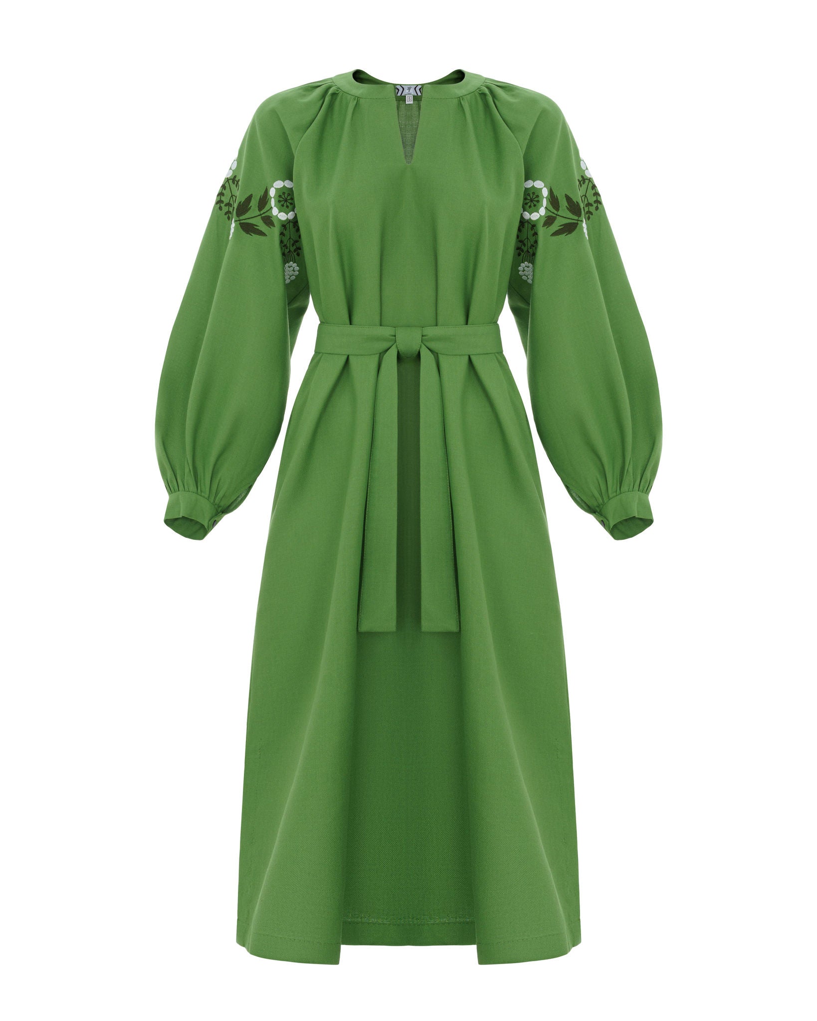 Ethnic Dress With Flower Motif Ornament