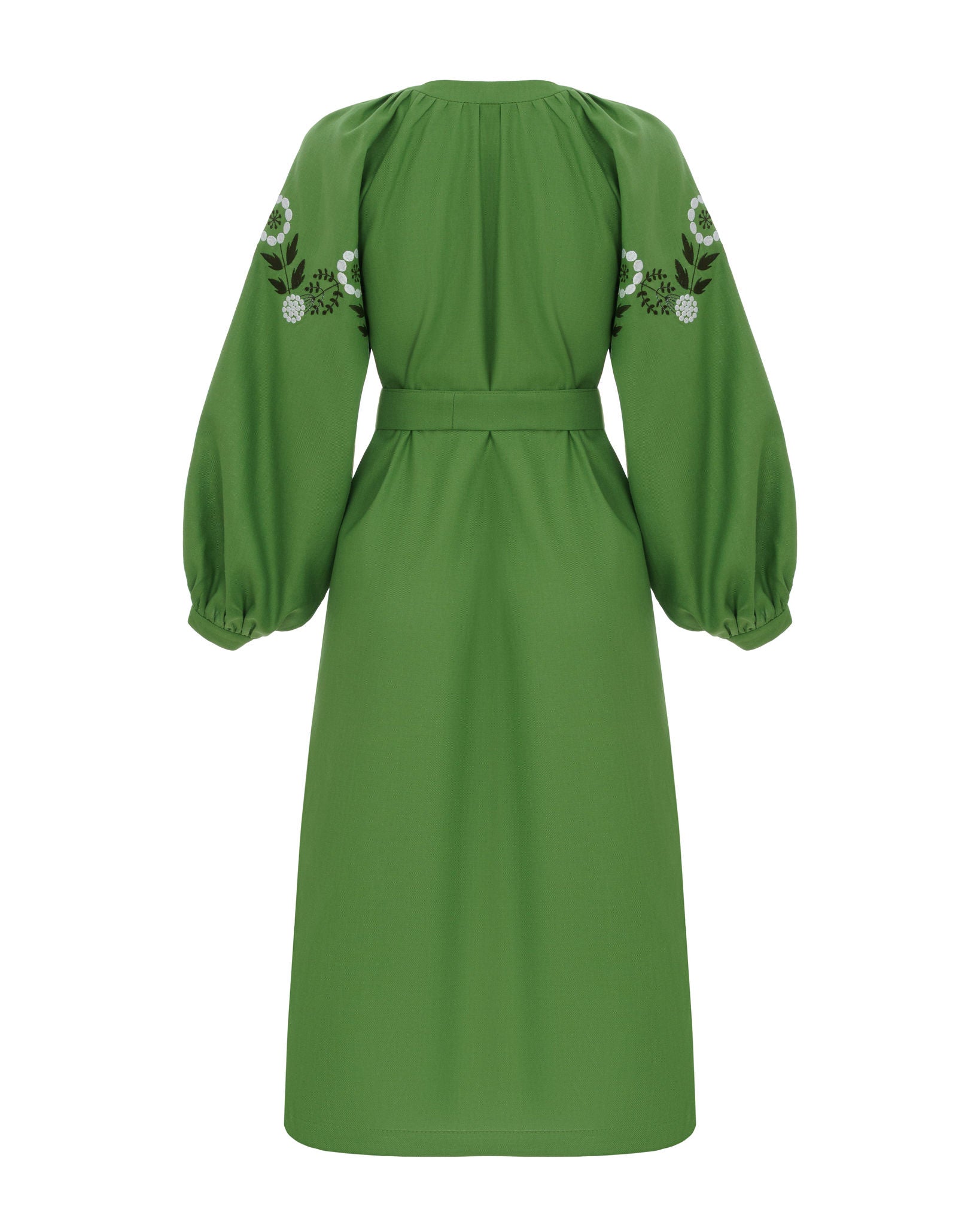 Ethnic Dress With Flower Motif Ornament