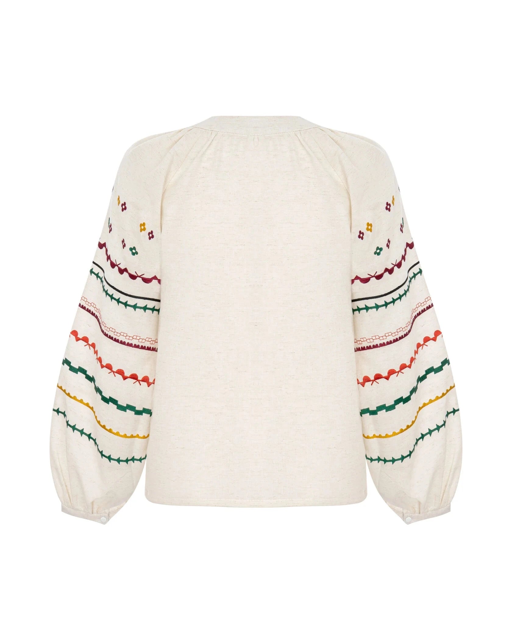 Milk Embroidery With Bright Ethnic Ornaments Ornament