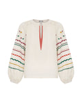 Milk Embroidery With Bright Ethnic Ornaments Ornament