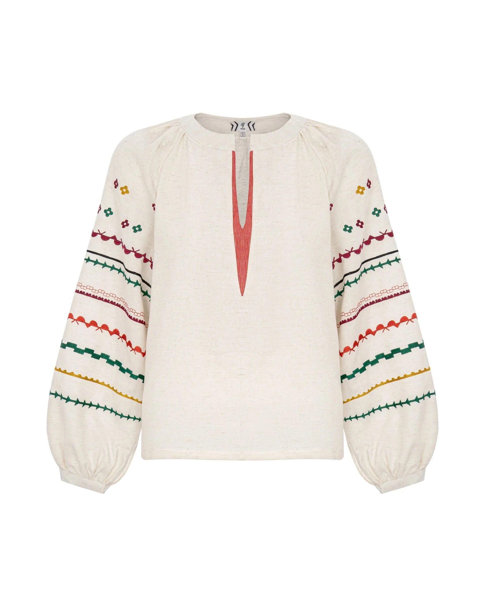 Milk Embroidery With Bright Ethnic Ornaments Ornament