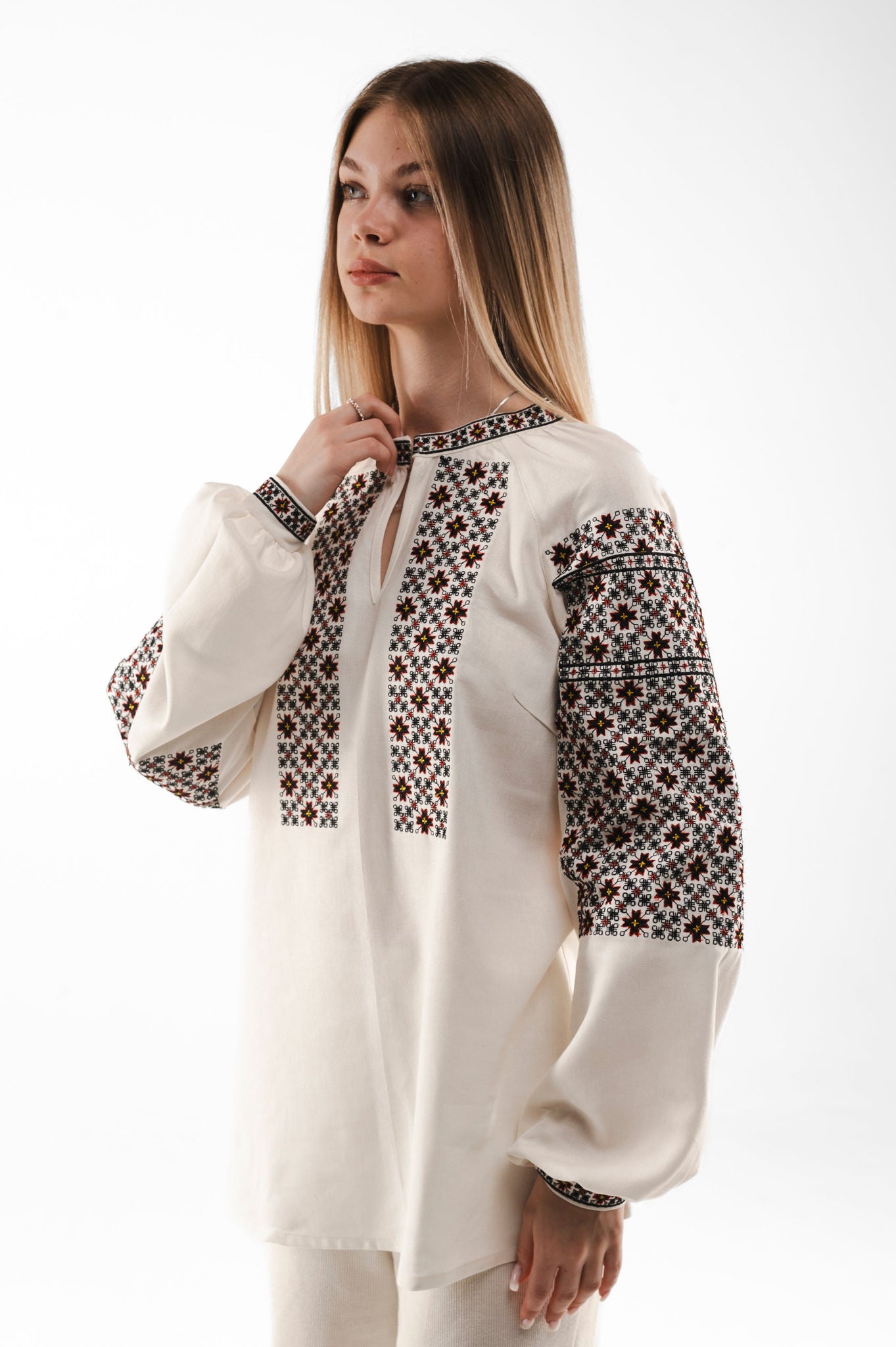 Shargorod Embroidery With Geometric Ornament Ornament