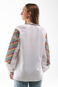 Traditional White Embroidery Of The Sokal Region Ornament