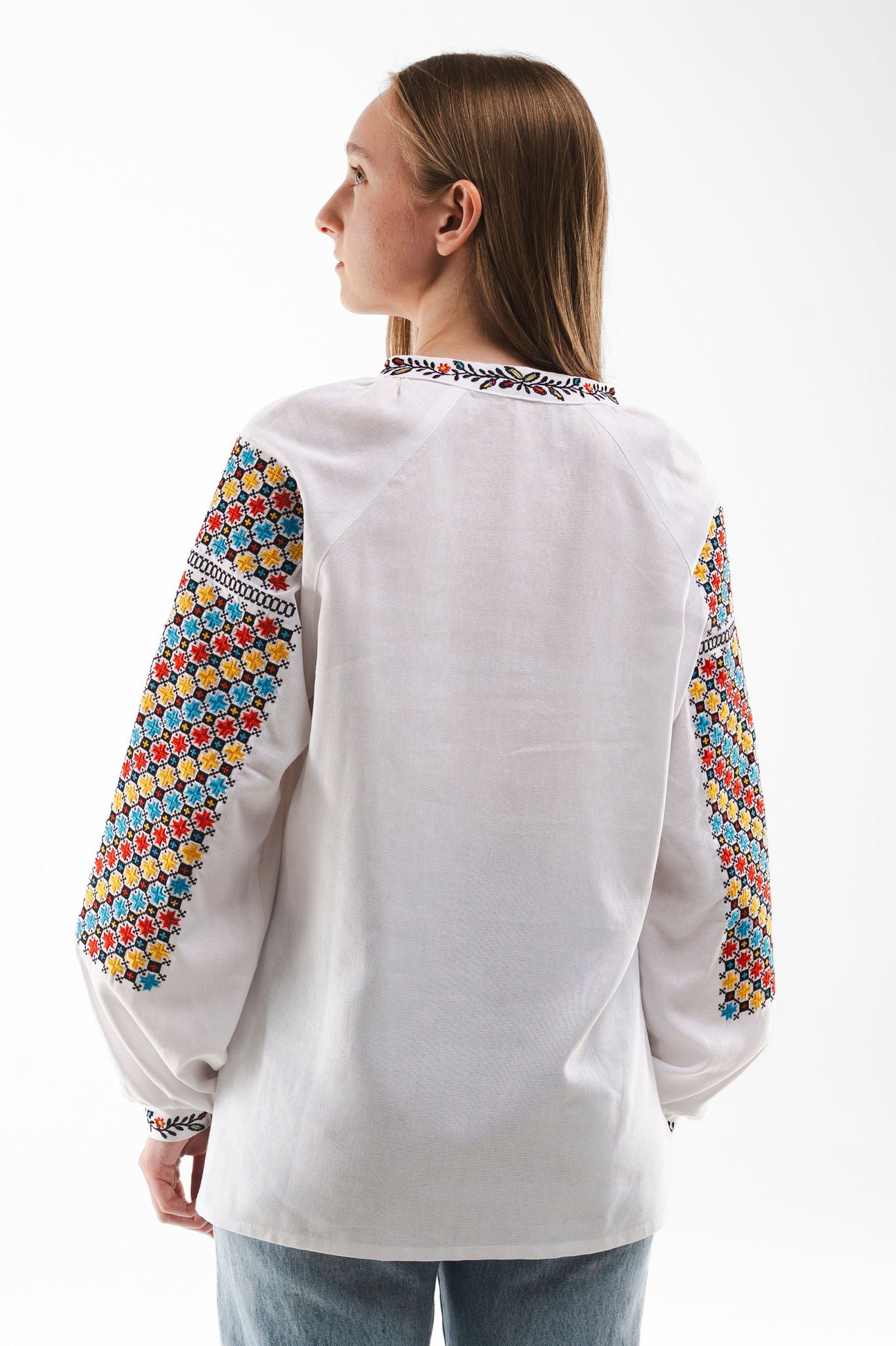 Traditional White Embroidery Of The Sokal Region Ornament