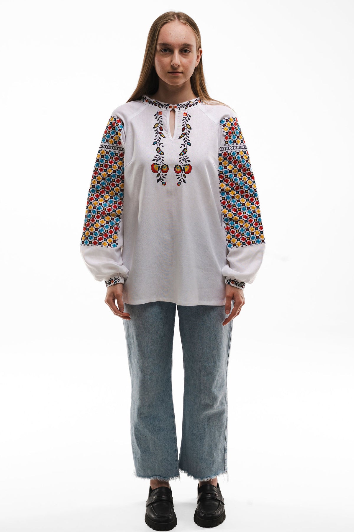 Traditional White Embroidery Of The Sokal Region Ornament