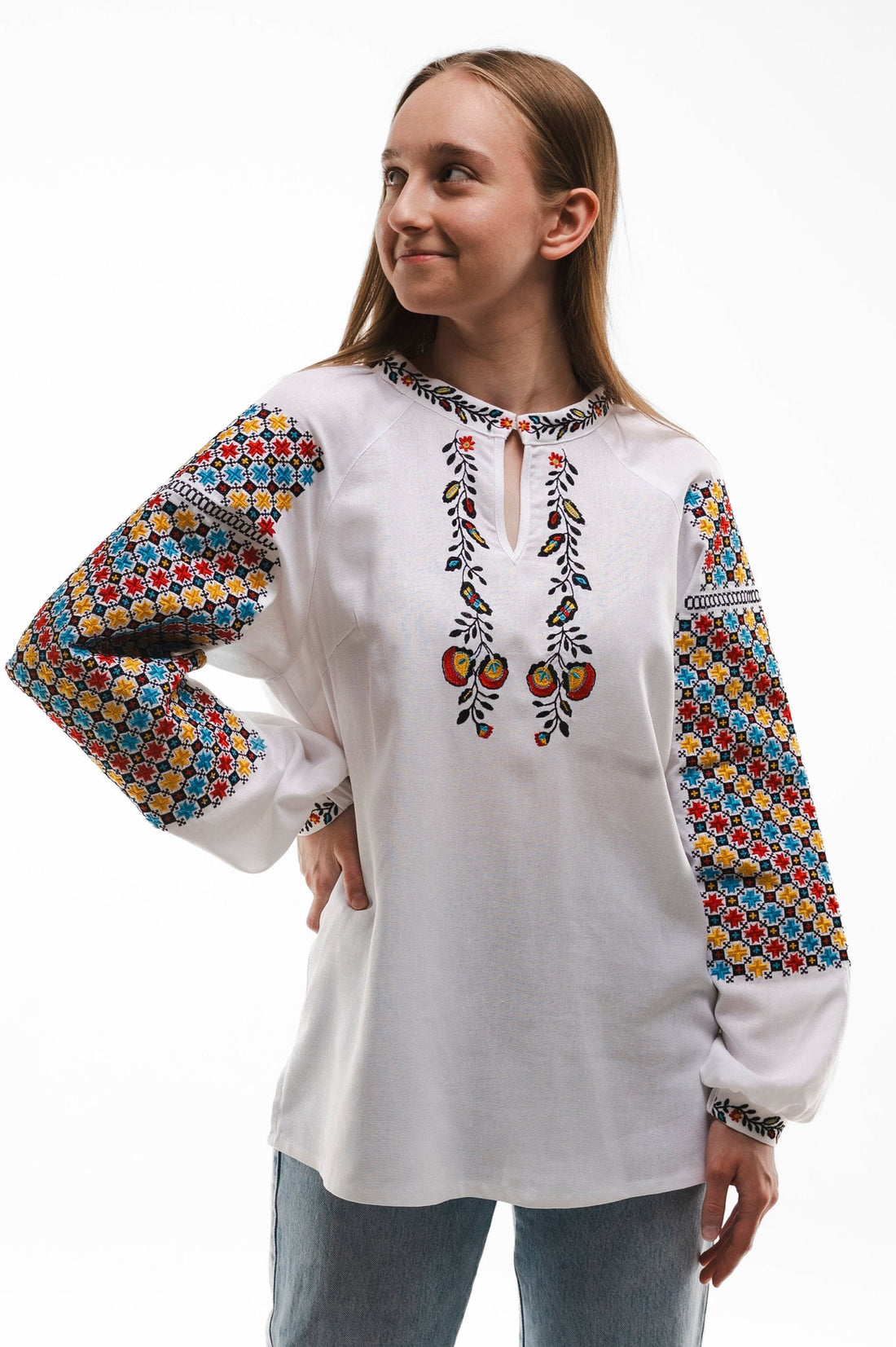 Traditional White Embroidery Of The Sokal Region Ornament