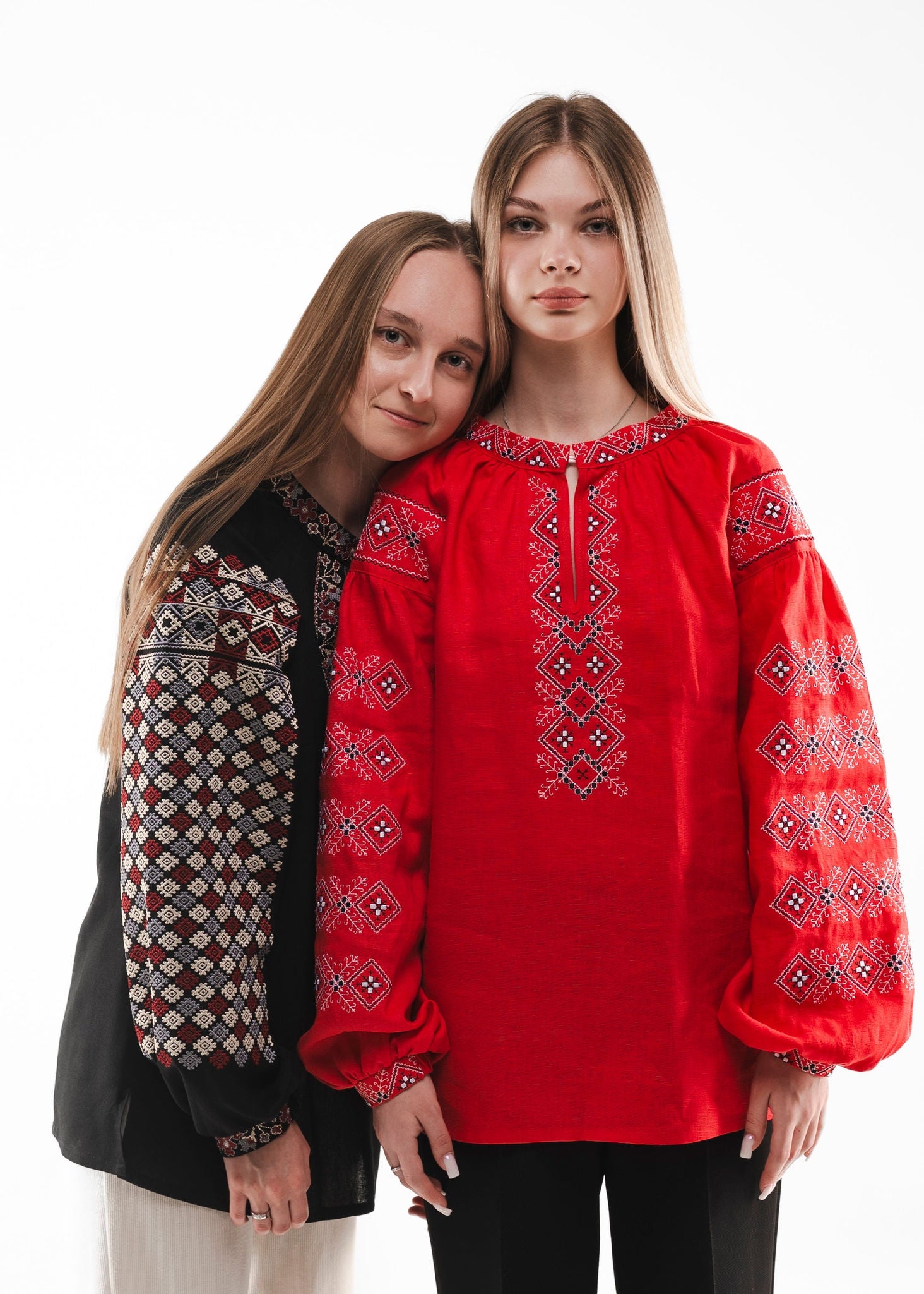 Women's Embroidered Shirt "Frankivsk" With Ornament Black Ornament