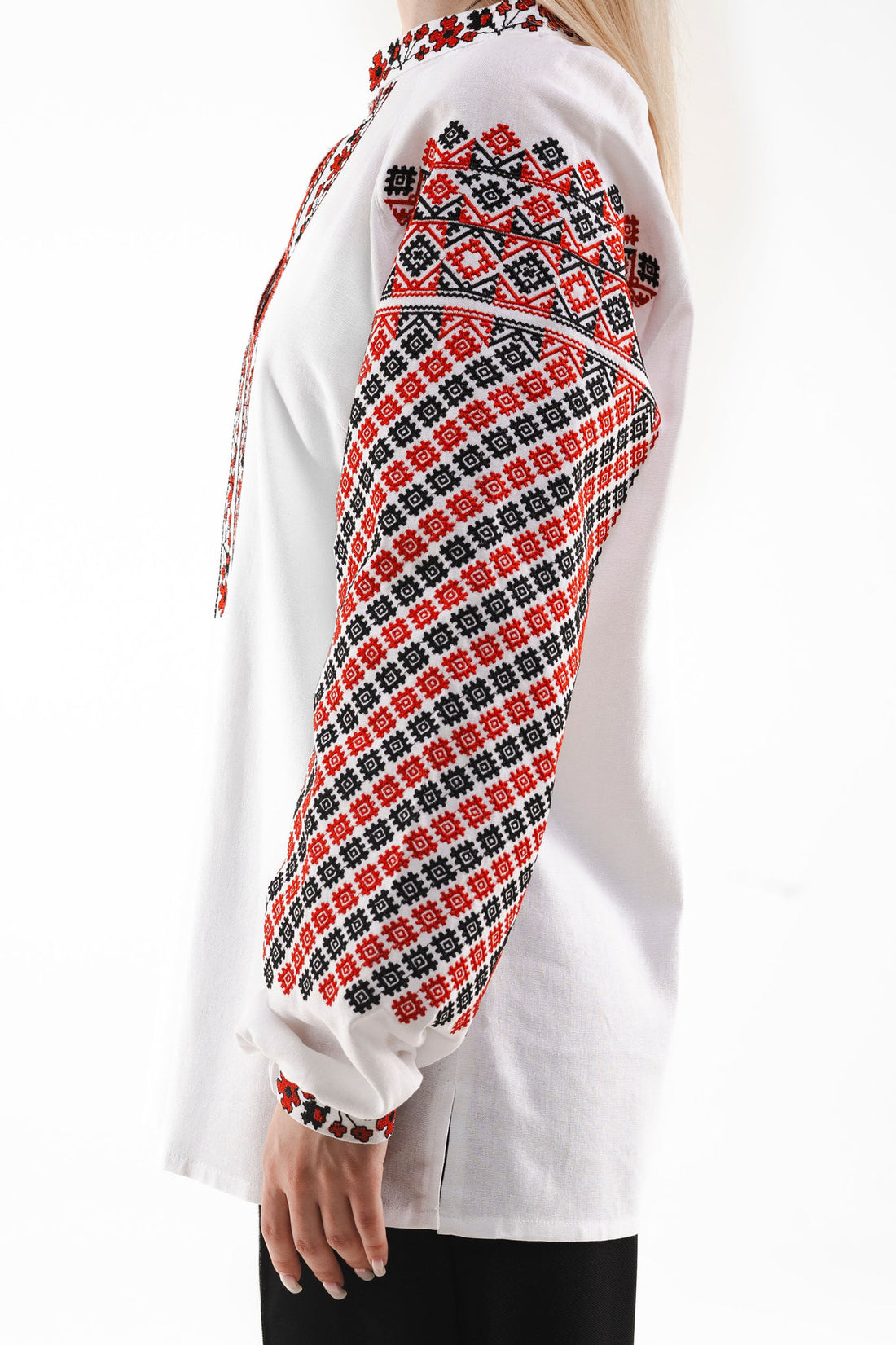 Women's Embroidered Shirt "Frankivsk" With Ornament White Ornament