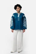 Women's Embroidered Shirt With 